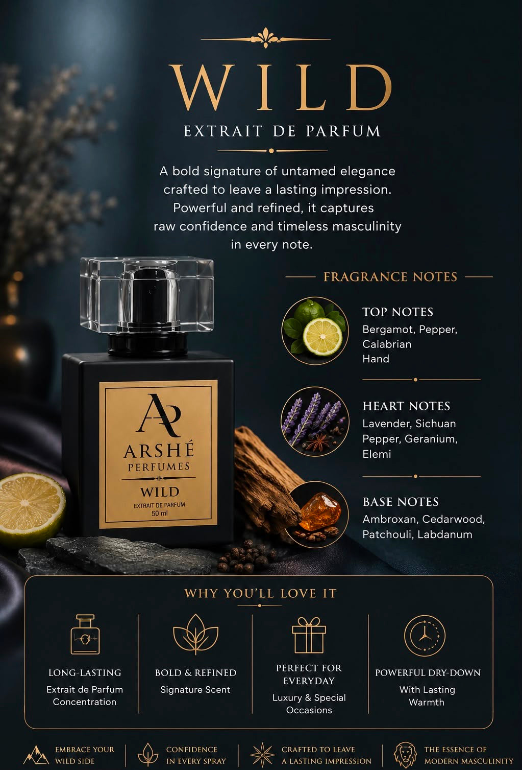 ARSHÉ WILD
{Inspired by Dior Sauvage}